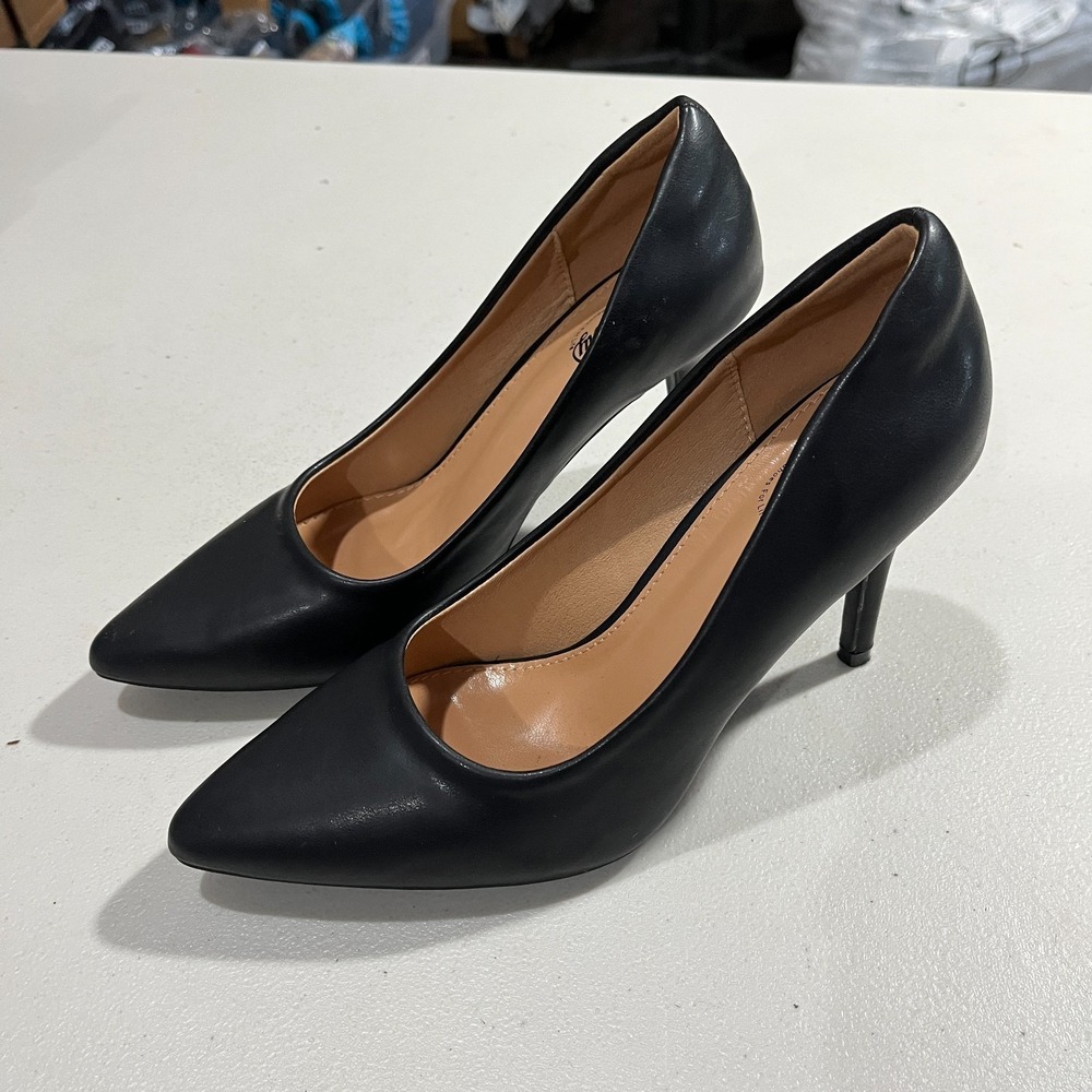 Trary Women's High Heel Dress Pump Pointed Toe Shoe Stiletto Heels 8 Black